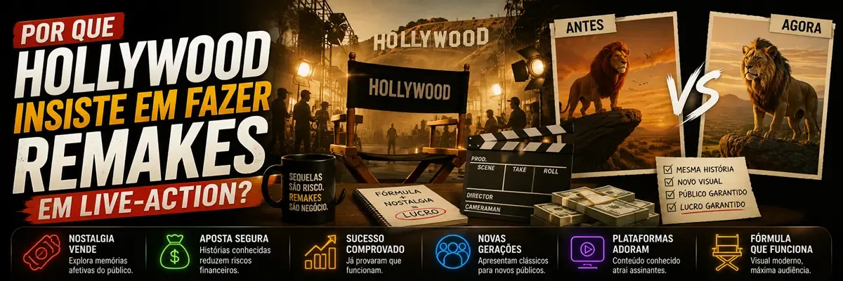 Por Que Hollywood Insiste em Fazer Remakes em Live-Action?