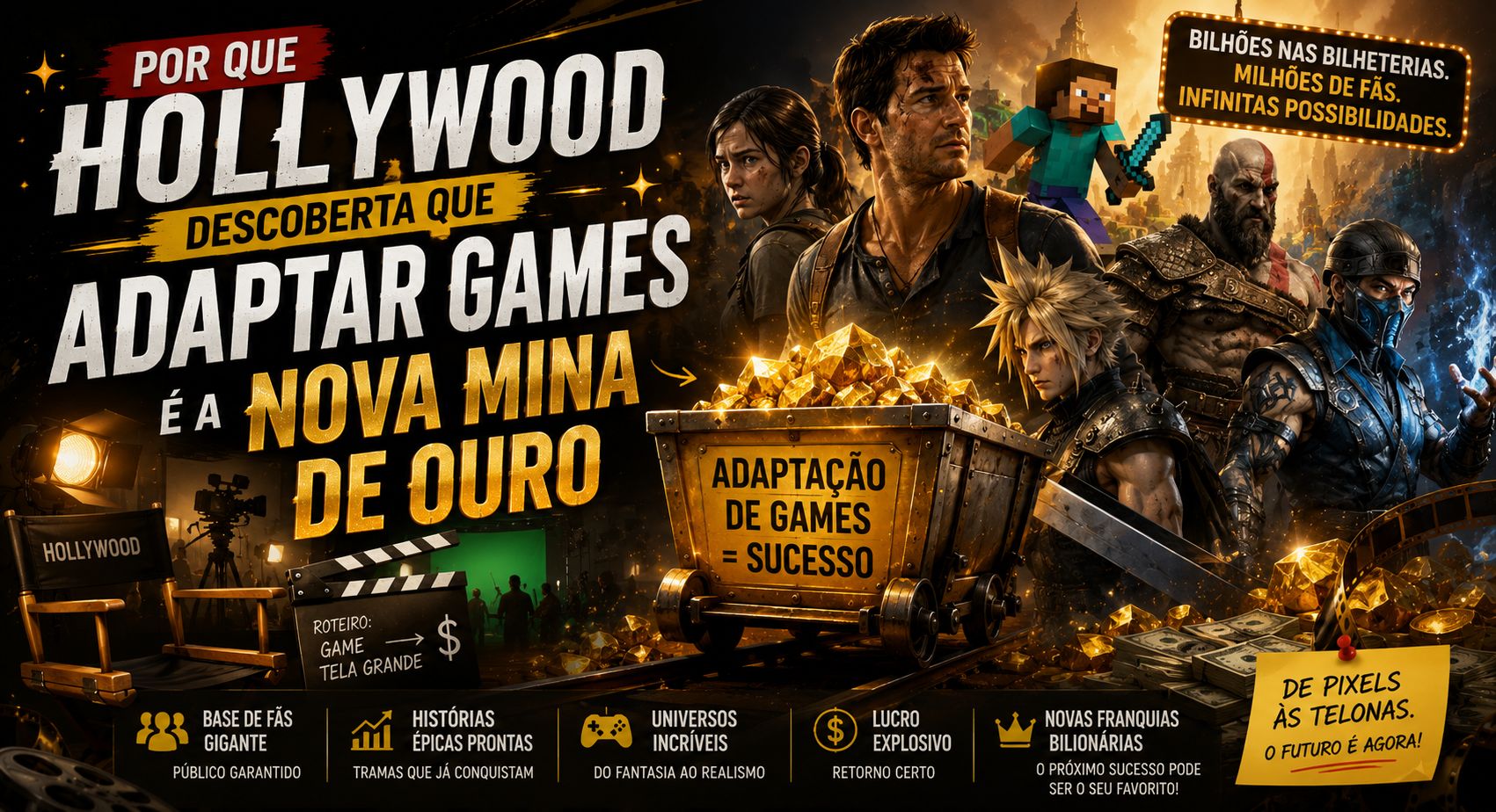 Por Que Hollywood Descobriu que Adaptar Games é a Nova Mina de Ouro