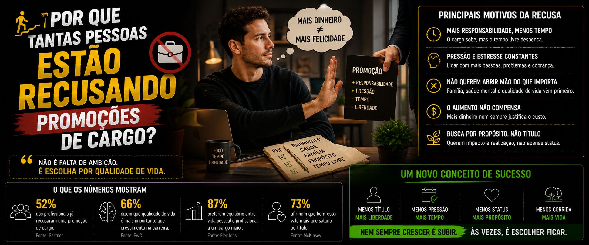 Por Que Tantas Pessoas Estão Recusando Promoções de Cargo?