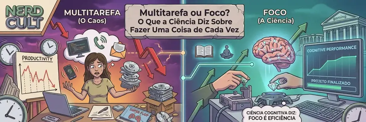 Multitarefa ou Foco? O Que a Ciência Diz Sobre Fazer Uma Coisa de Cada Vez