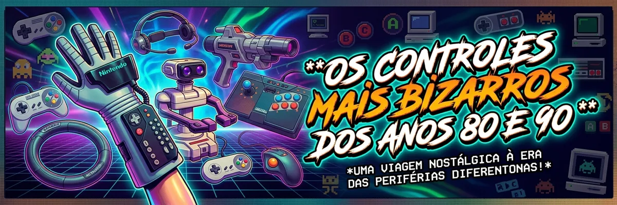 Os Controles Mais Bizarros dos Anos 80 e 90