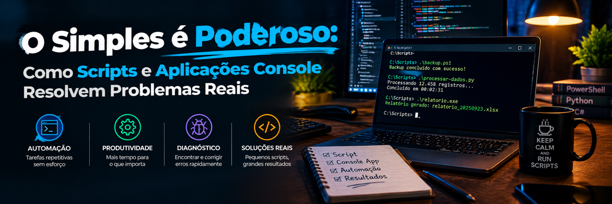 O Simples é Poderoso: Como Scripts e Aplicações Console Resolvem Problemas Reais