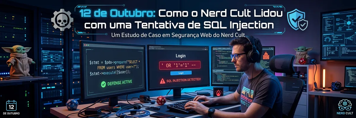 12 de Outubro: Como o Nerd Cult Lidou com uma Tentativa de SQL Injection