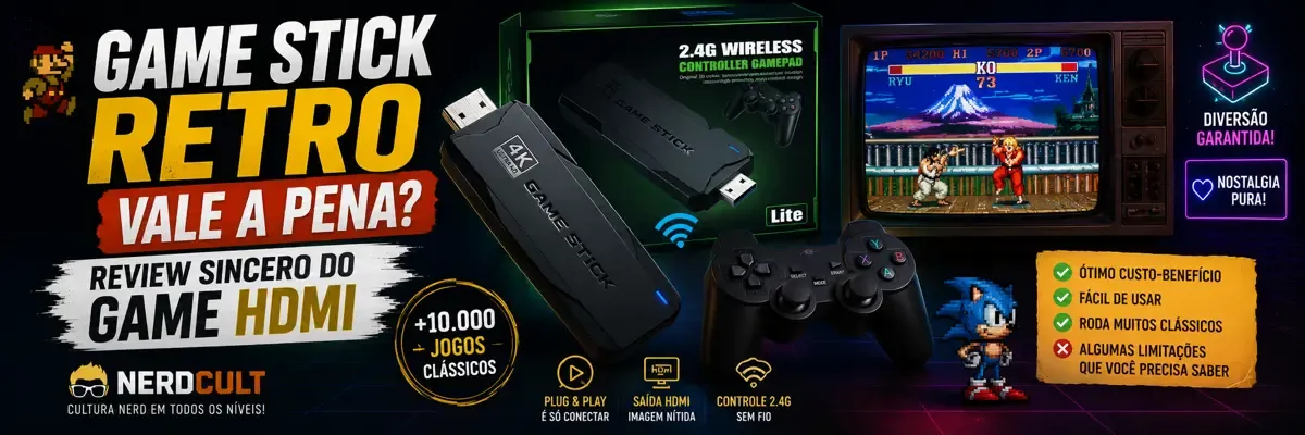 Game Stick Retro Vale a Pena? Review Sincero do Game HDMI