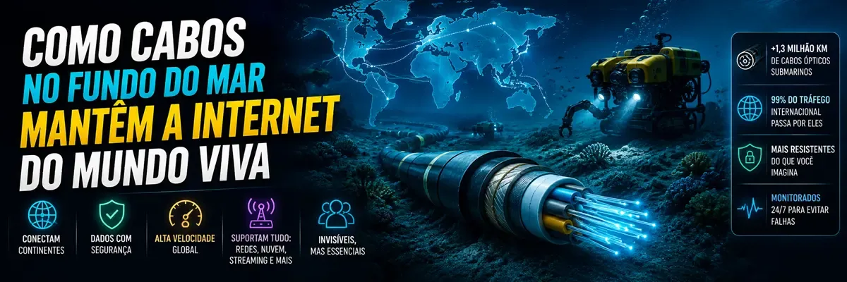Como Cabos No Fundo do Mar Mantêm a Internet do Mundo Viva